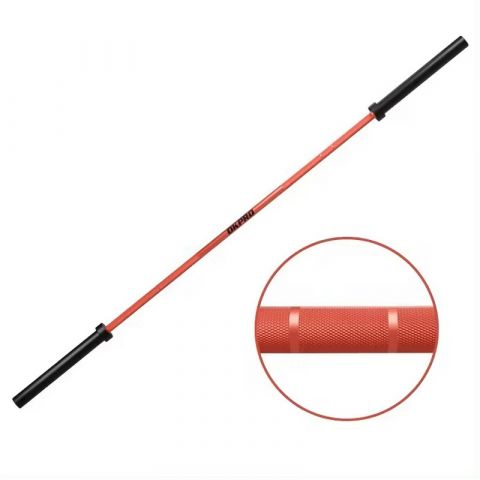 Гриф олимпийский прямой 220 см до 680 кг OKPRO OK5002-1 (красный)