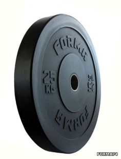 Диск бамперный 25 кг Forma (черный)