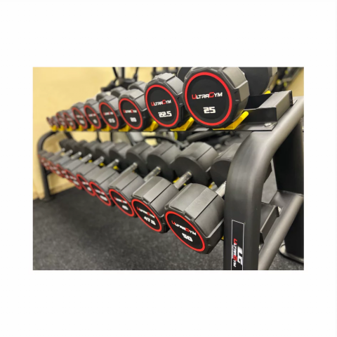 Круглые полиуретановые гантели Ultra Gym. Ряд от 2.5 до 25 кг