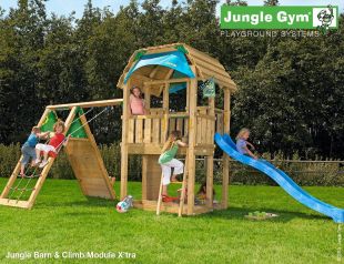 Игровой комплекс Jungle Gym Barn + Climb Module Xtra