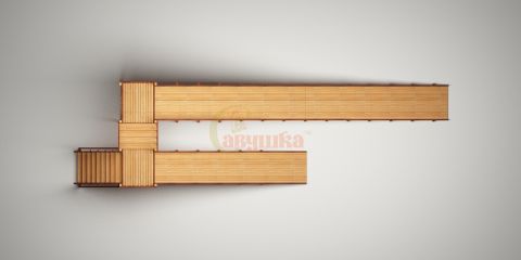 Зимняя горка Савушка Зима Wood-9