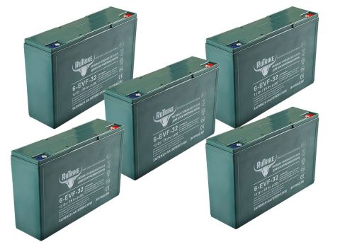 Комплект тяговых гелевых аккумуляторов RuTrike 60V32A/H C3
