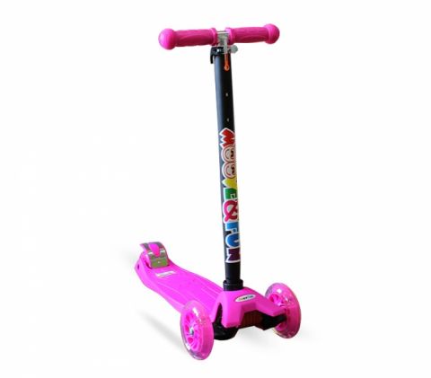 Самокат четырехколесный Moove&Fun Maxi LED