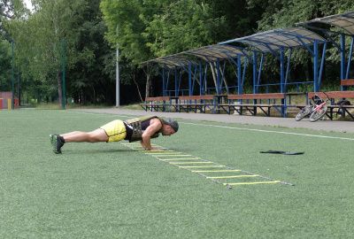 Лестница координационная 6 м 13 секций Original FitTools FT-AG-LADD
