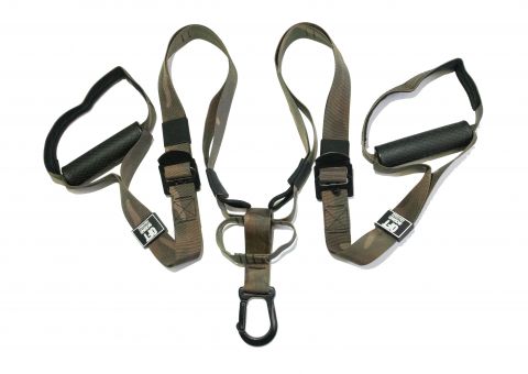 Петли для функционального тренинга хаки SQUAD с дополнительным карабином Original FitTools