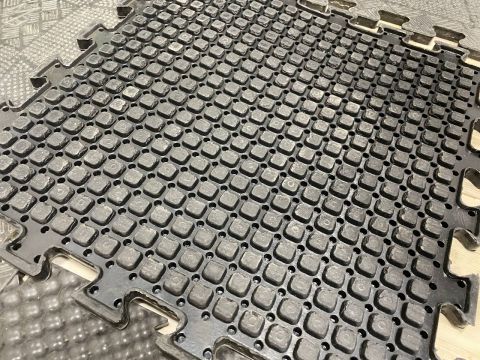 Коврик резиновый 400х400х12 черный