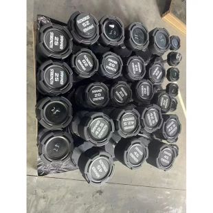 Гантельный полиуретановый ряд от 27,5 до 50 кг, шаг 2,5 кг Gymmaster ANA-047