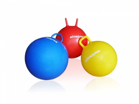 Мяч-попрыгун Moove&Fun MF-HPB-45-03 с ручкой «улиткины рожки» (диаметр 45 см)