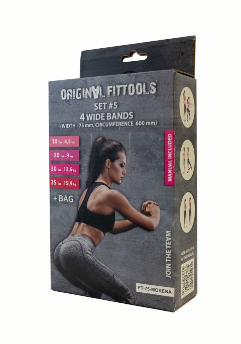 Набор из 4 широких мини-эспандеров Original FitTools