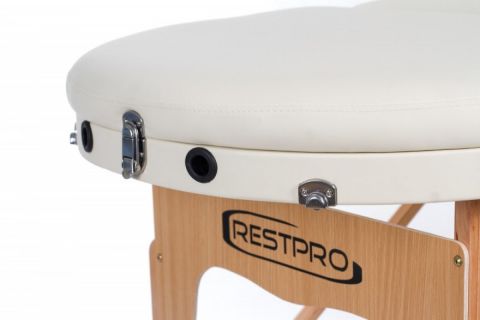 Массажный складной стол Restpro VIP OVAL 3 Cream